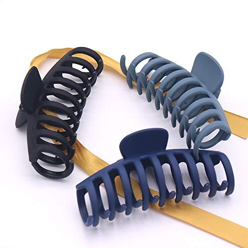 8 Color Large Matte Hair Claw Clips 4.3 Inch Nonslip Big Nonslip hair