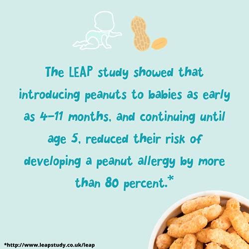 Puffworks Baby Organic Peanut Butter Puffs, Perfect for Early Peanut