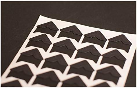 Scrapbook Adhesives Paper Photo Corners Self-Adhesive 108/PK - Black