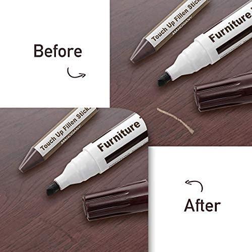 Furniture Markers Touch Up, Upgrade Wood Furniture Repair Kit, Premium Wood  Scratch Repair Markers and Wax Sticks for Wood Stains Scratches Hardwood