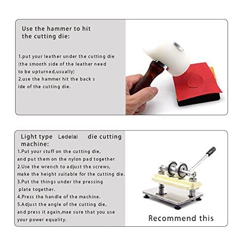 SMVAUON 6 pcs Round Hole High Carbon Steel Hollow Punch Cutter Set