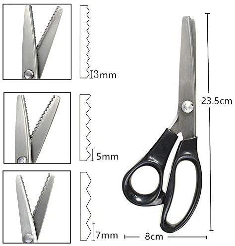  Pinking Shears, Fabric Decorative Round Edge Stainless Steel  Pinking Shears Professional Zig Zag Craft Scissors (7mm) : Arts, Crafts &  Sewing