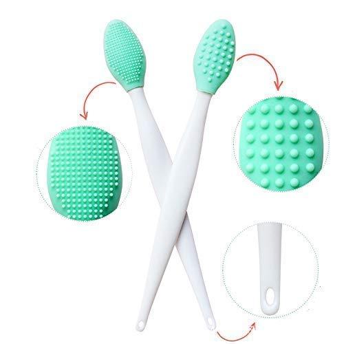 Lip Brush Tool,DoubleSided Silicone Exfoliating Lip Brush (2PCS)