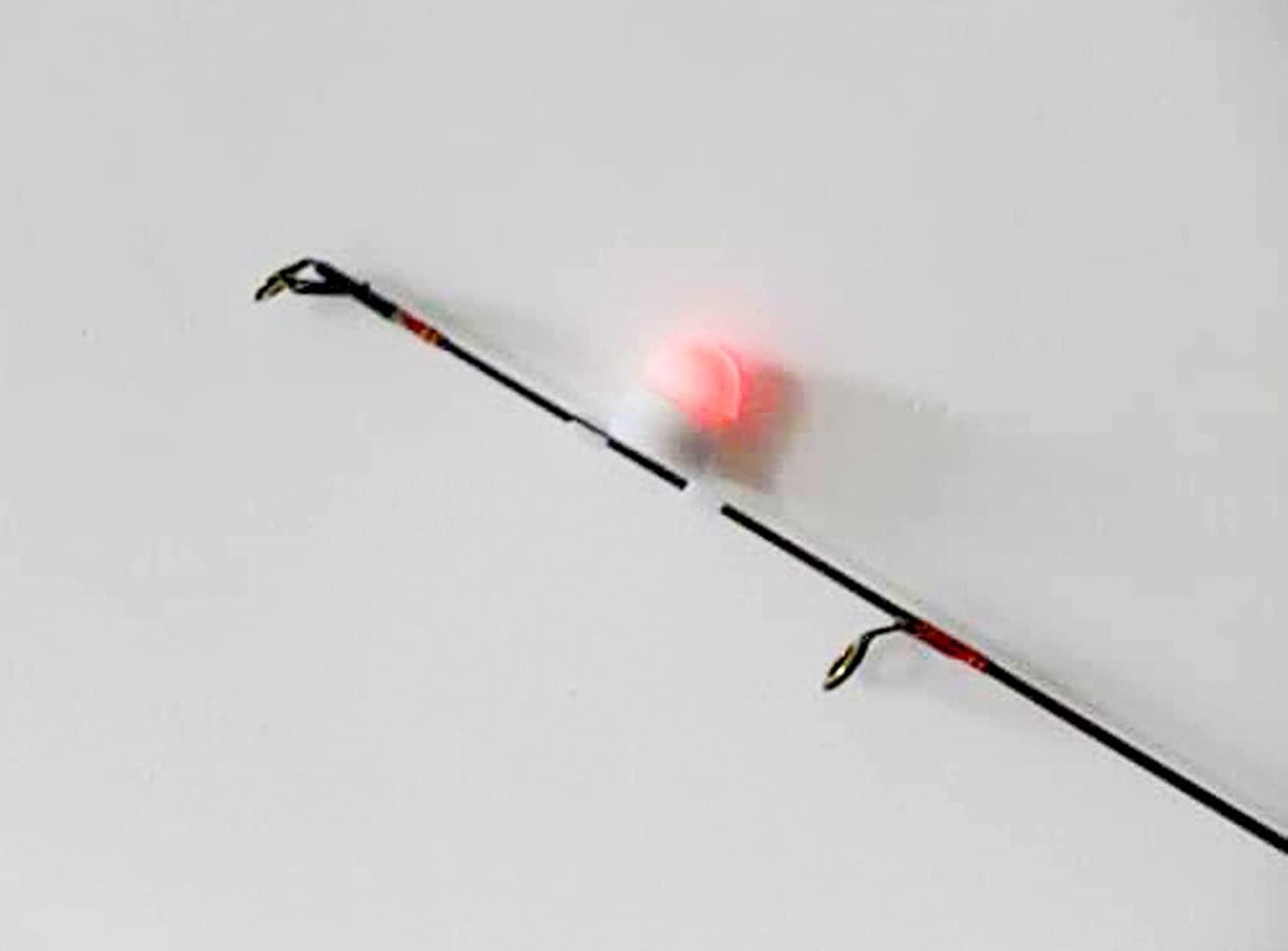 Power Cast Sensor LED Night Fishing Rod Tip Flashlight/Bite Indicator/Bite  Alarm,Glow Stick Replacement 3