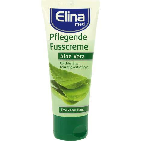 Elina Aloe Vera Foot Cream 75ml - Pack of 4 | Soothing & Moisturizing |  International Shipping | Buy Now with Express International Delivery |  GoSupps.com