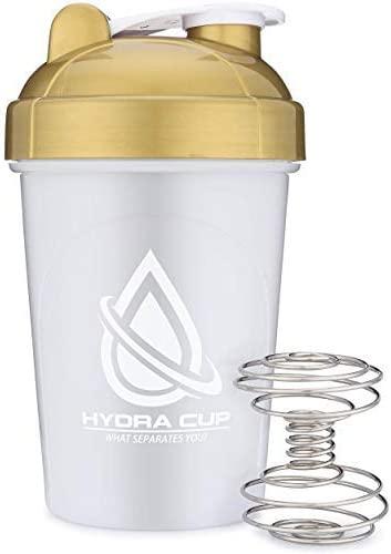 Hydra Cup - [4 Pack] 20-Ounce Shaker Bottle with Wire Whisk Balls, Shaker Cup Blender for Protein Mixes, V2