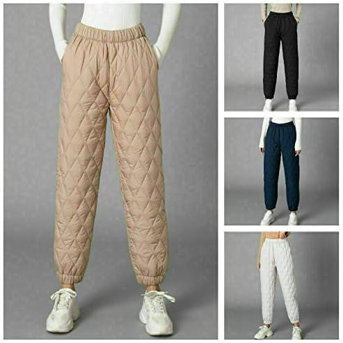 Winter Sweatpants for Women Quilted Elastic Waist Wide Leg Lounge Trousers  Casual Baggy Workout Jogger Pants with Pockets : : Clothing, Shoes