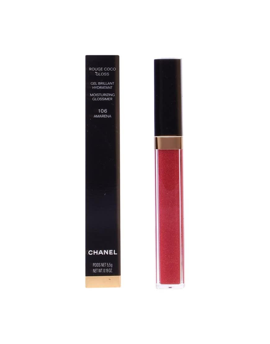  Chanel Rouge Coco Gloss Moisturizing Glossimer Lip Gloss, No.  106 Amarena, 0.19 Ounce : Beauty & Personal Care