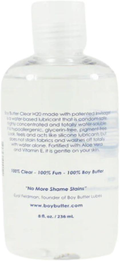vibrate on silent mode Boy Butter Clear Formula Water Based Lubricant Personal Lubricants for  Privacy with Vitamin E and Aloe Vera Non-Sticky Washable and Clear Non-Staining  Lube Invisigel Made in the USA 8oz Clear 236 ml (