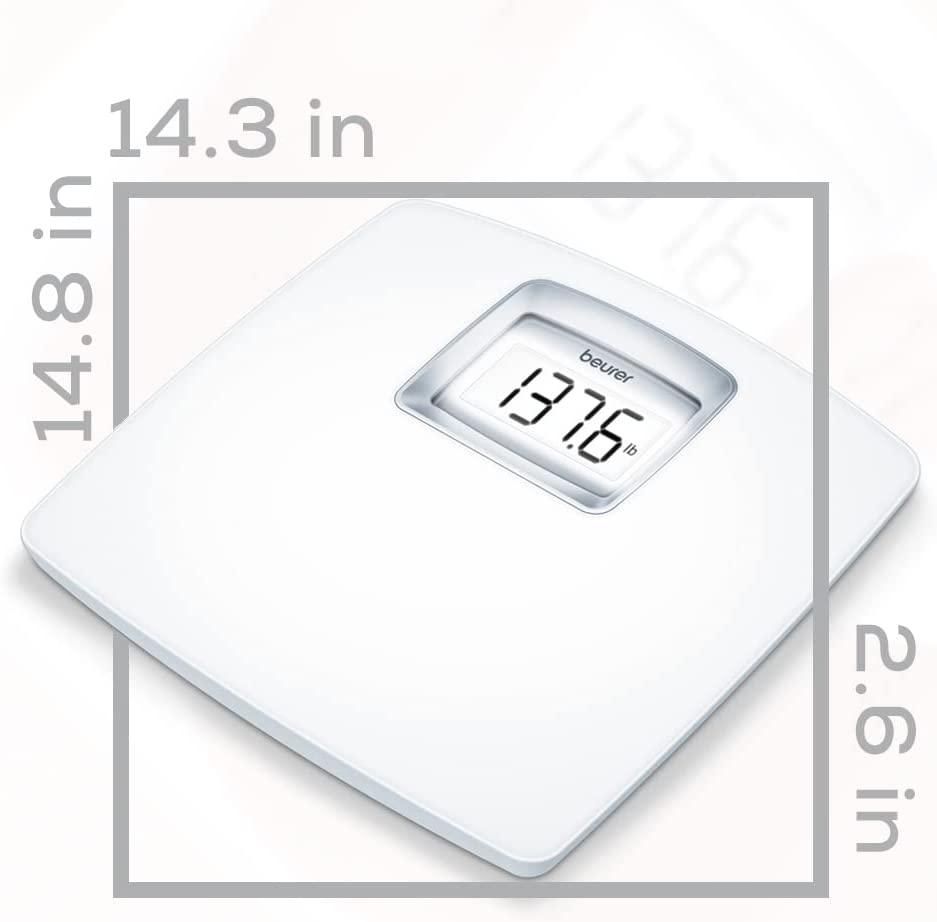 Beurer PS25 Digital Bathroom Scale for Body Weight 400lb Weight