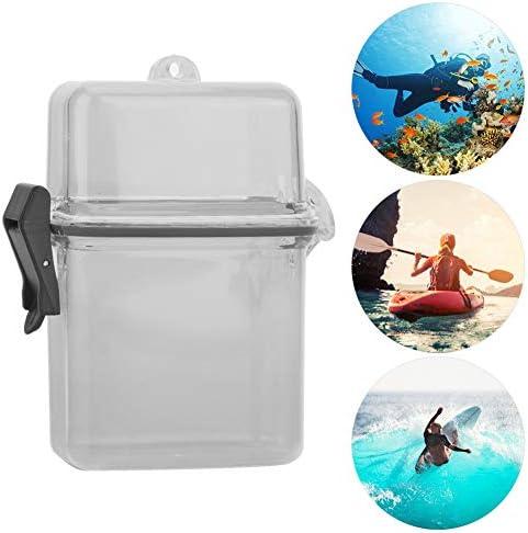 T best Diving Dry Box, Underwater Plastic Transparent Floating Watertight  Case Waterproof Diving Sealing Dry Storage Box with Rope Hook for Surfing  Canoe Kayak(Transparent Gray)