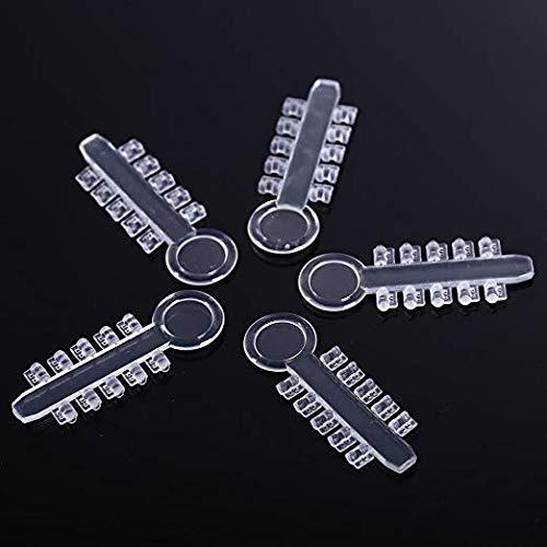 100Pcs SmileTech Dental Rotation Wedges Ligature Rotary Pad Orthodontic Elastic Rubber Bands (Clear)