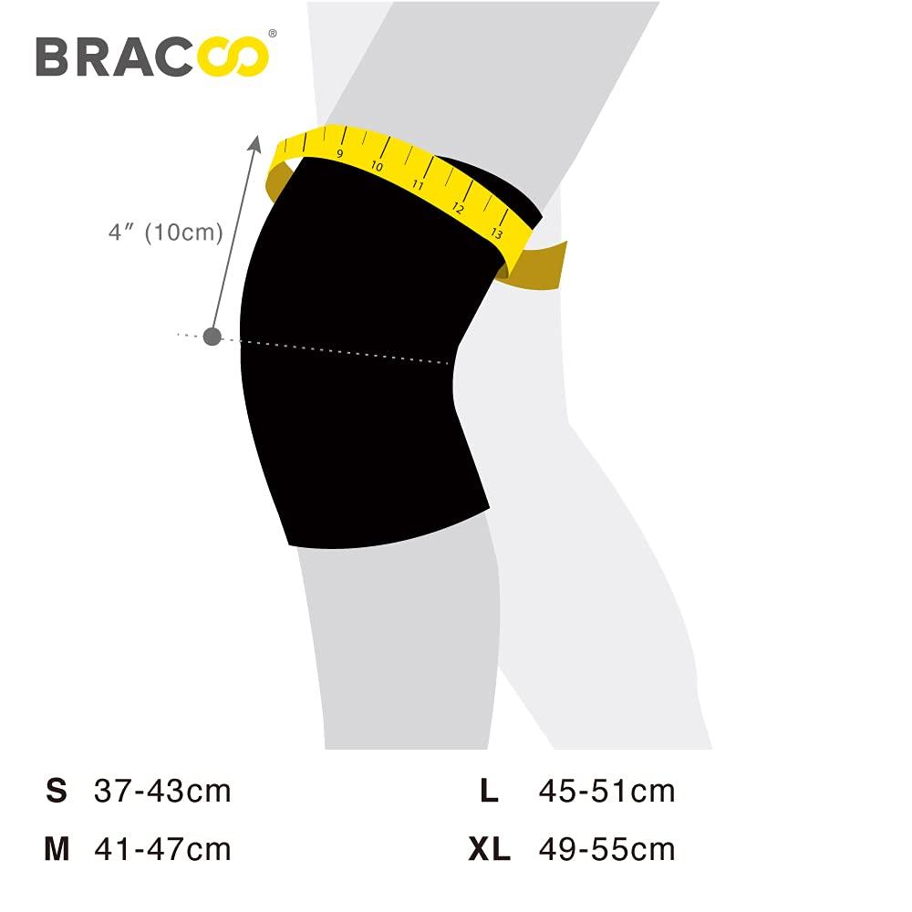 Bracoo Knee Brace Knee Compression Sleeve Support for Men Women with Side  Stabilizers Dynamic Compression Lightweight & Breathable Support -  Arthritis Pain Injury Recovery Running Workout KE92 Grey Large