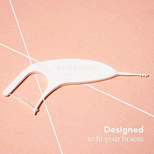 Platypus Orthodontic Flossers for Braces Ortho Picks for Adults & Kids Fits Under Arch Wire