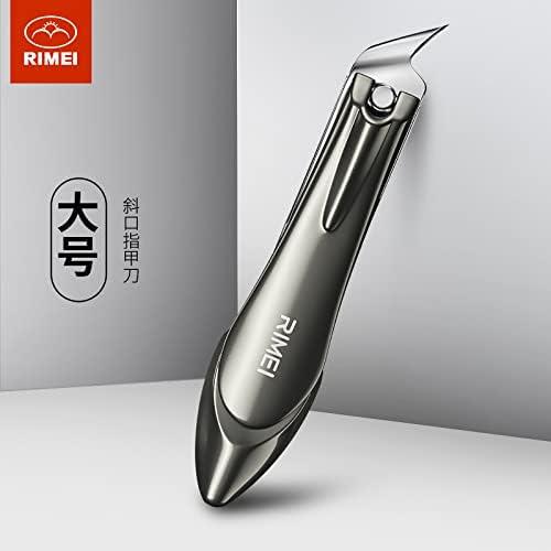 RIMEI Slanted Edge Nail Cutting Clipper with Catcher Pedicure Manicure Tool  Slanted Tip Cuticle Nail Clipper Cutter Nail Clipper Cutter Pedicure