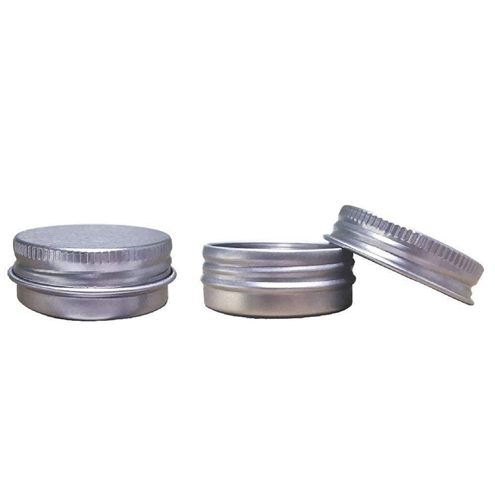 Willstar 10 PCS 50ml Aluminum Tin Jars,Mini Screw Top Metal Cans Round  Cosmetic Sample Jar with Lids Cosmetic Containers for Lip  Balm,Cosmetic,Candy,Jewelry,Tea,DIY Crafts 