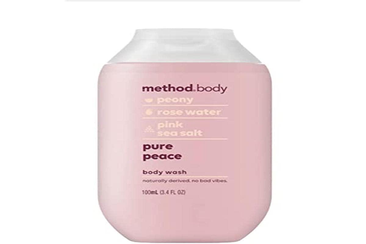 Method Body Pure Peace Body Wash Travel Size 3.4 fl oz Luxurious Bath