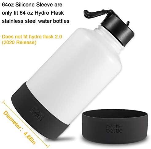 Protective Silicone Sleeve Boot 32oz 40oz for Hydro Flask Water Bottle,Simple Modern,Takeya,MIRA, Iron Flask and Owala, BPA Free Anti-Slip, Not for