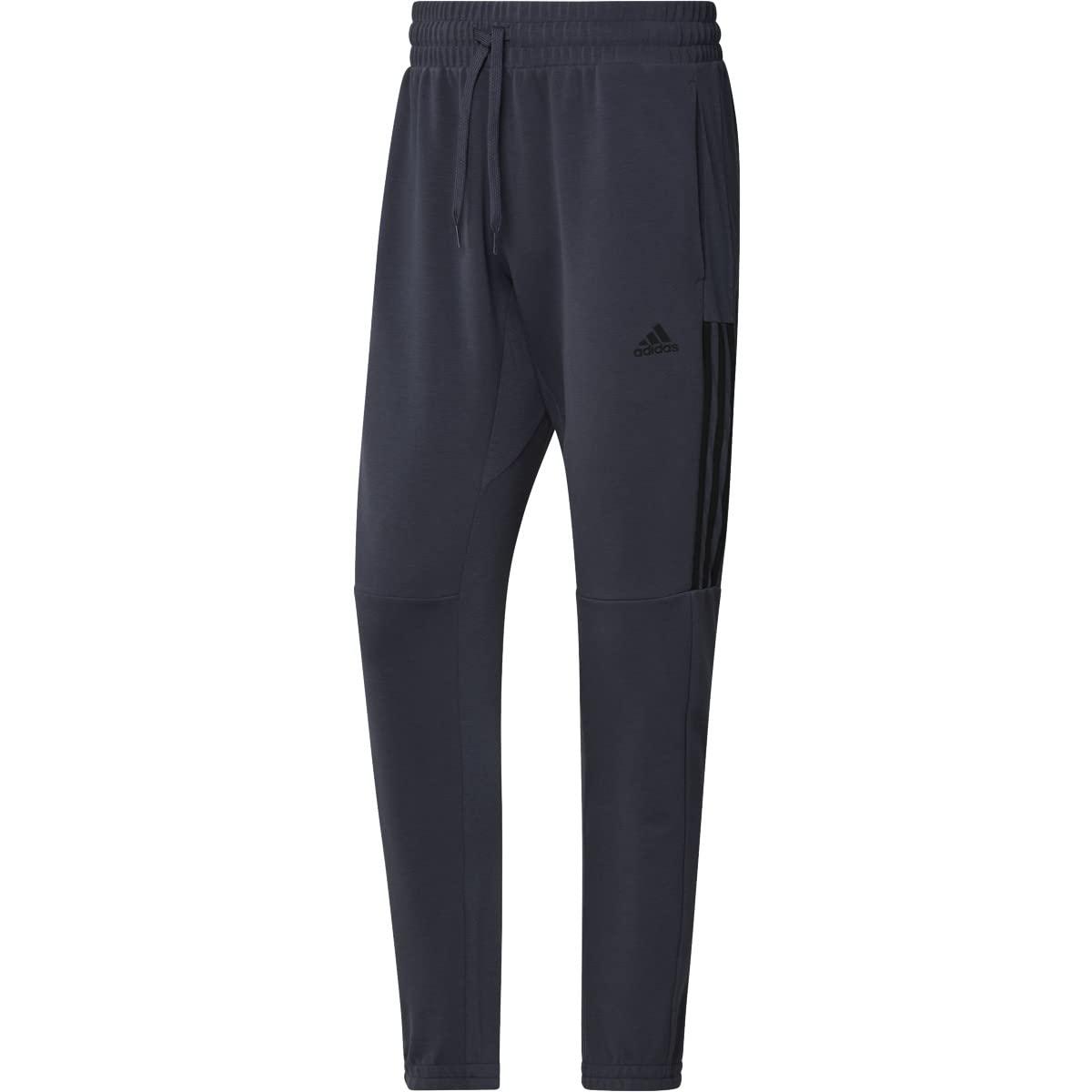  adidas Men's AEROREADY Yoga Pants, Shadow Navy/Black