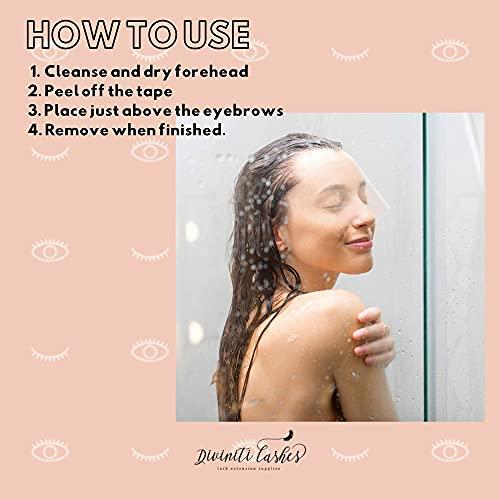 100 PCS Shower Shield I Plastic Eye Shield Shower Visor for Adults