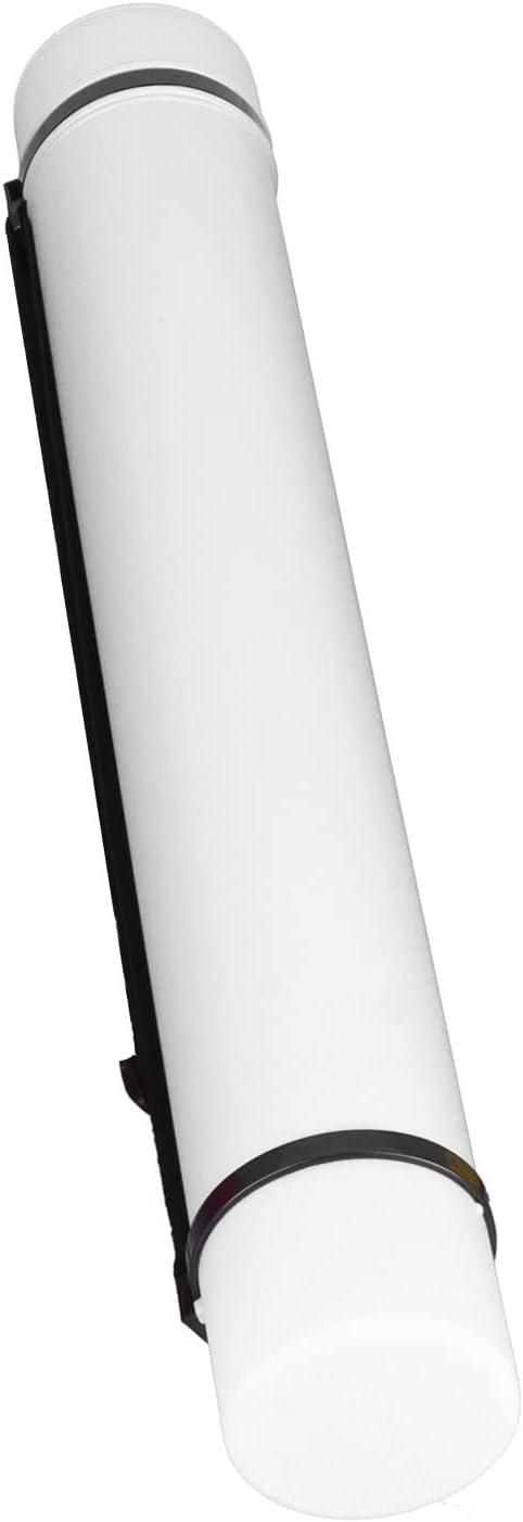 Poster Storage Tube Large Capacity Document Poster Tube with Strap for  Storage for Travel for Outdoor(White)