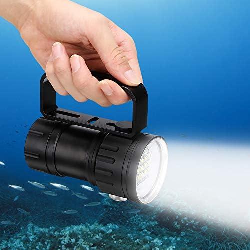 Lampe de Plongée étanche IPX-8 18000lm 500M Phare de Plongée sous