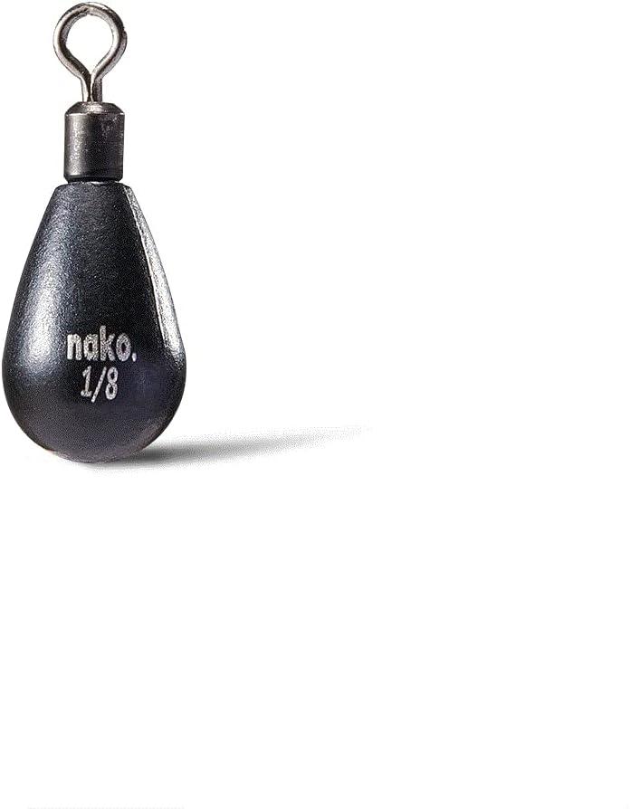 nako. 97% Density Tungsten Free Rig Drop Shot Weights, 10 Pack
