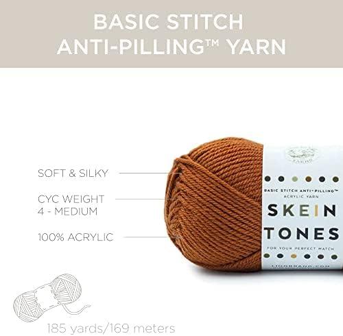 Lion Brand Yarn Basic Stitch Anti-Pilling Knitting Yarn Yarn for