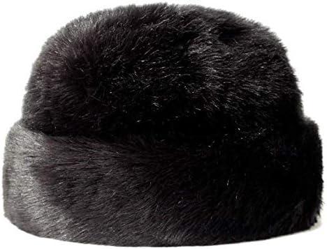Womens Fox Fur Hat Russian Ushanka Trapper Hat Winter Warm Cossack Ski Cap