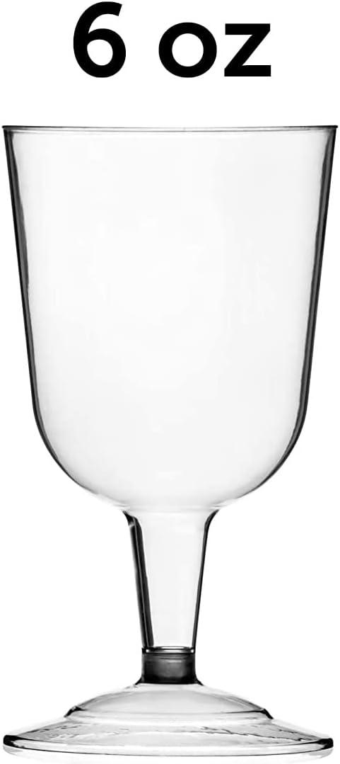 DecorRack 24 Wine Glasses, 6 Oz Plastic Party Wine Cups, Perfect for  Outdoor Parties, Weddings, Picn…See more DecorRack 24 Wine Glasses, 6 Oz  Plastic