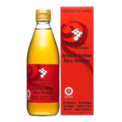 Sakamoto Kurozu Original Artisan Amber Brown Rice Vinegar, Fermented