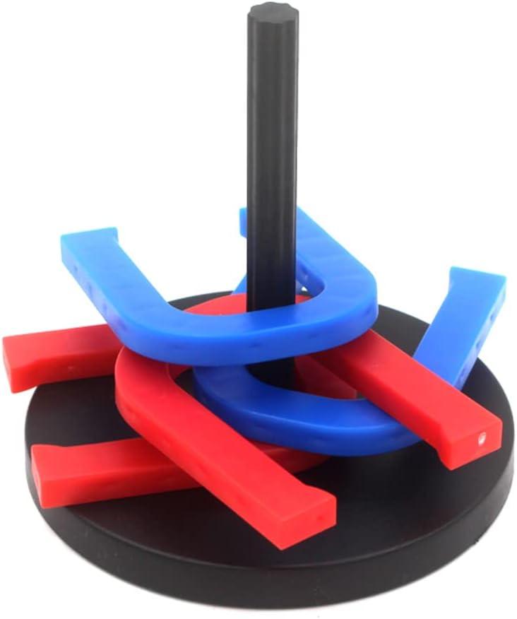 DDJSport Horseshoes and Ring Toss Outdoor Sports Indoor 4 Throwing