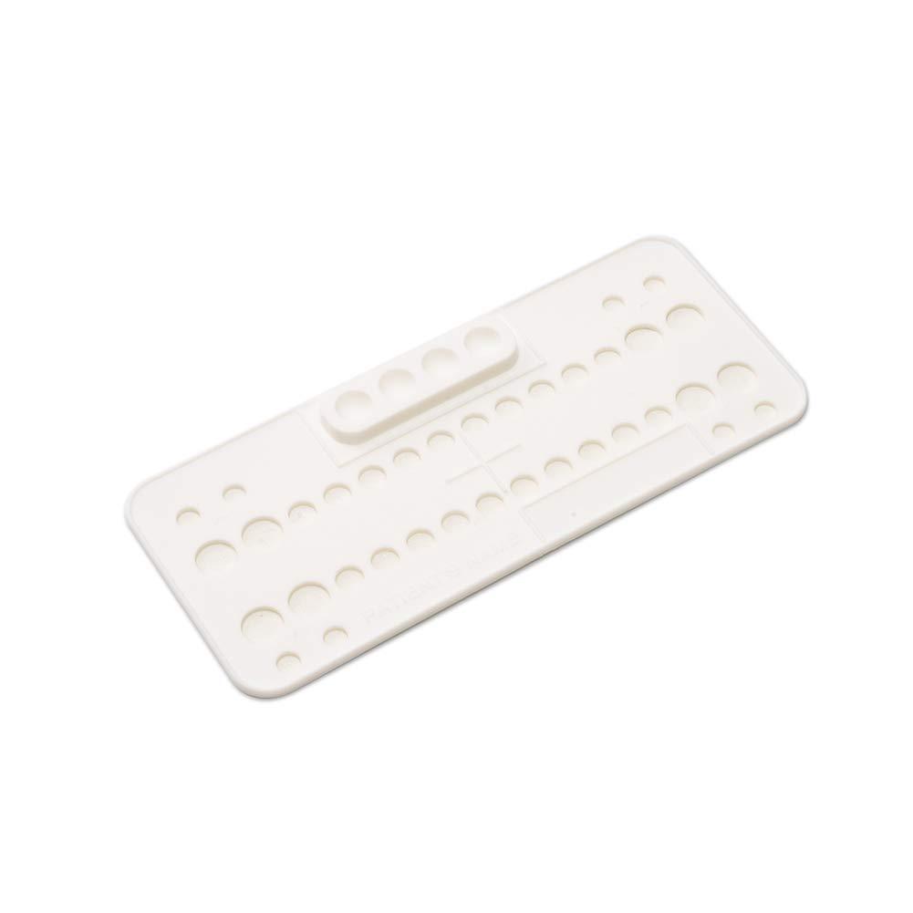 Easyinsmile Dental Orthodontic Bracket Trays Holder with 4 Mixing Holes Ortho Supply Disposable