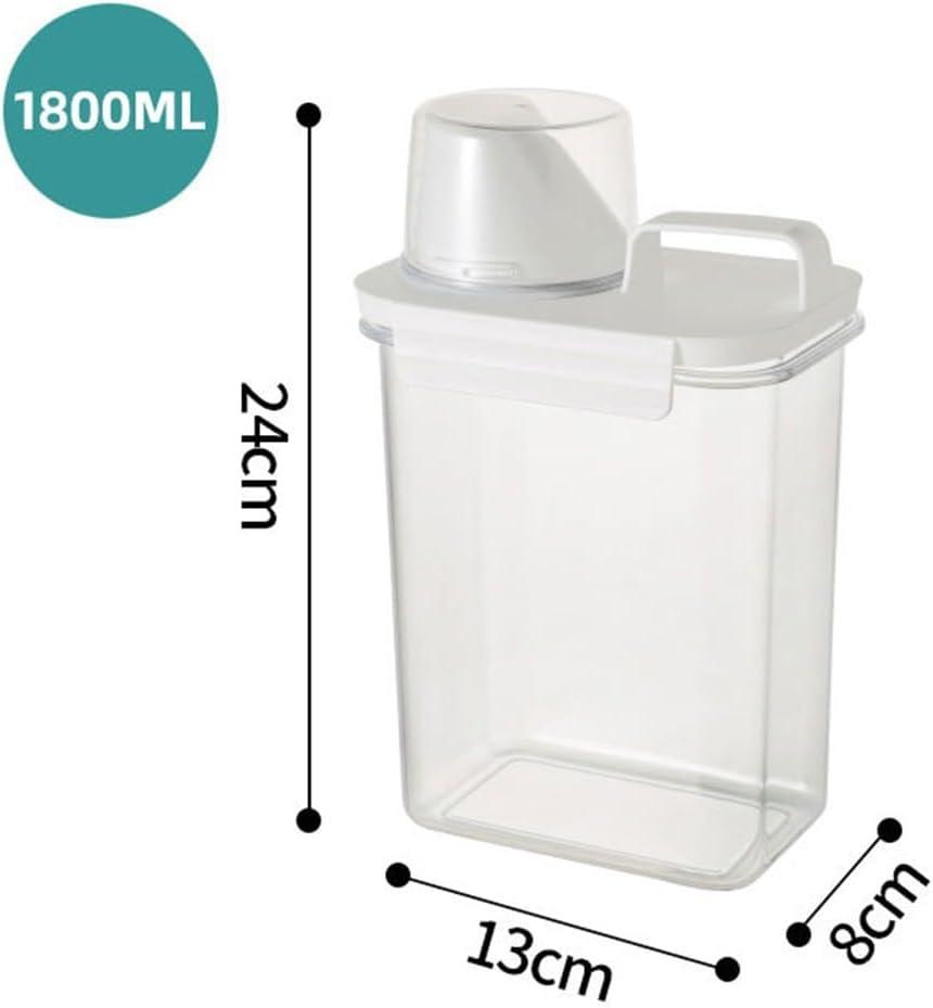 Laundry Detergent Dispenser with Measuring Cup Clear Laundry Powder