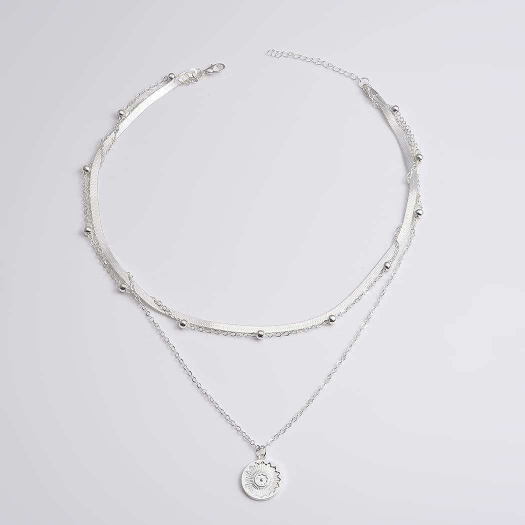 【WELLBEING EXPRESS】 Layered Necklace / 追跡付 Chic Blessings Statement Cross Charm Layered Necklace | Windsor
