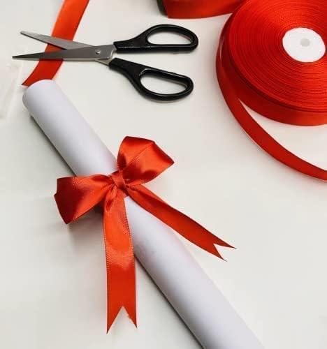 KSRIGHT 1 inch ( 2.54cm Wide)Double Face Red Ribbon 25 Yards for Gift  Wrapping Wedding Decoration Bows Making Sewing DIY Crafts Red 1 inch x 25  Yards