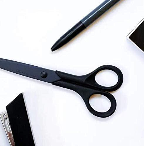 ALLEX Black Scissors All Purpose Sharp Japanese Stainless Steel