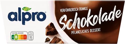 Alpro Soya Dessert Dark Chocolate - Vegan Lactose-Free & Gluten-Free -  6x125g Pack | Buy Now with Express International Delivery | GoSupps.com