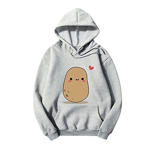 IFOTIME Cute Hoodies for Teen Girls Pullover Potato Heart Printed