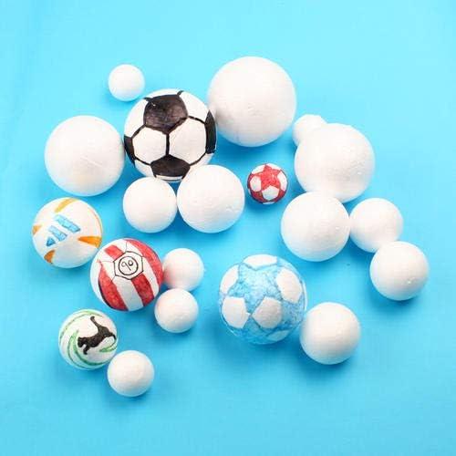 Crafare 40pc 3 Inch Craft Foam Balls Bulk Smooth Polystyrene Foam Balls for  Holiday DIY Arts Crafts Making and School Projects Decorations