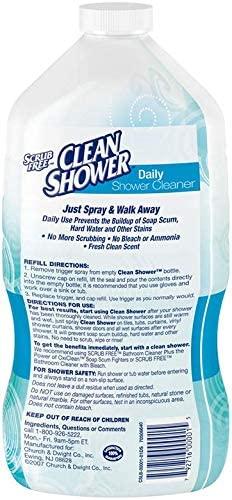 Clean store shower refill