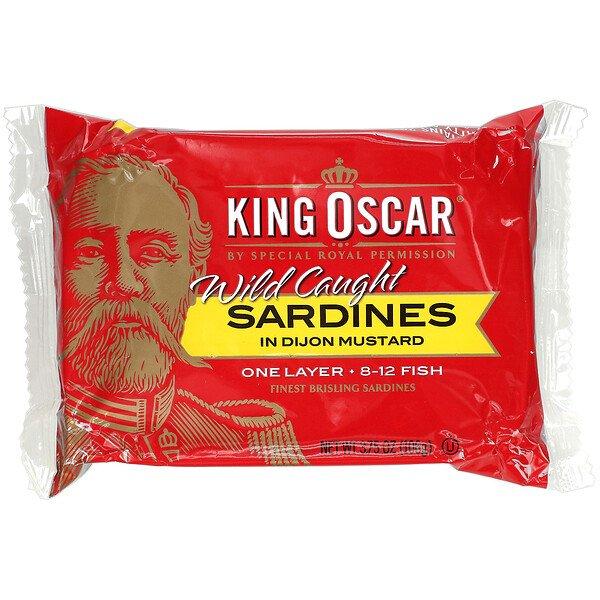 King Oscar Wild Caught Sardines In Dijon Mustard 3.75 oz