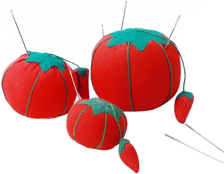 Cute Tomato Shaped Needle Pin Cushions Handcraft Needle Holder for Cross  Stitch Sewing Embroidery Needle Pin