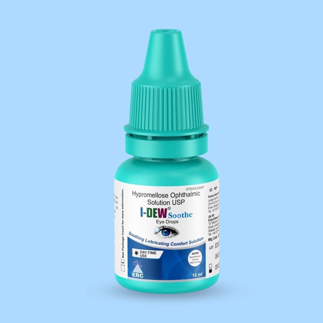 IDew Soothe Daytime Eye Drops 10ml Hypromellose Drops for Dry Eyes