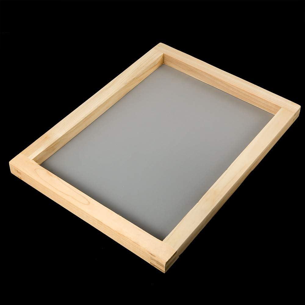 6 Pieces Wood Silk Screen Printing Frames 10 X 14inch With 110 White Mesh  for Screen Printing 