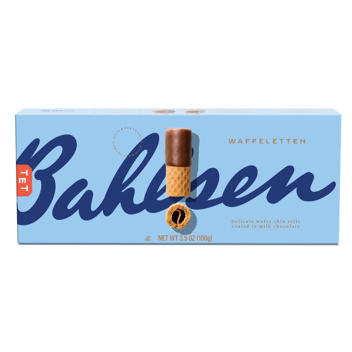 Bahlsen Waffeletten Milk Chocolate Dipped Cookies - Delicate wafer ...