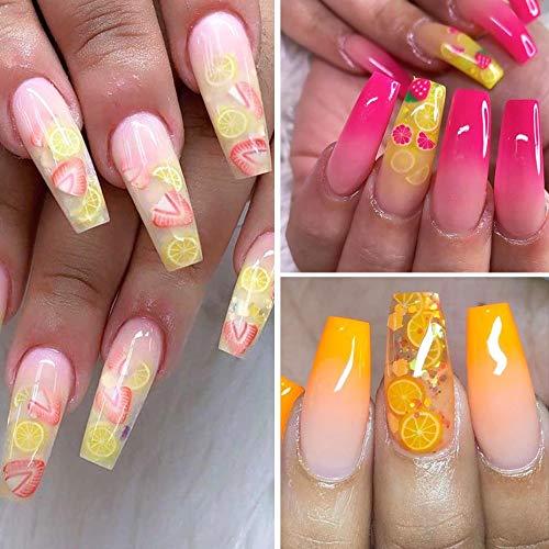 Buy New Nail Art 3D Fruit Flowers Feather Design Tiny Fimo Slices Polymer  Clay DIY Make up Beauty Nail Sticker Decorations 1 Pack Online in India -  Etsy