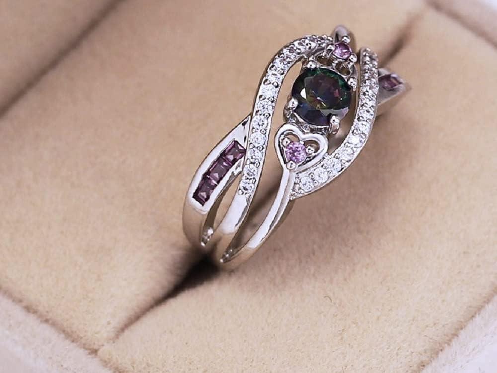 Buy Lzz 14k gold simple diamond ring cubic zirconia stackable diamond ring  ladies wedding ring size 6-10 (US code 9) Online at desertcartINDIA