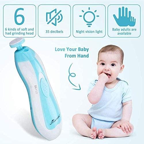 Amazon.com: Baby Nail Trimmer Electric, Lupantte Safe Baby Nail File, Baby  Nail Clippers with Light and 6 Grinding Pads for Newborn Infant Toddler or  Adults Toes and Fingernails, Kids Nail Care, Polish