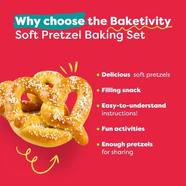 Pretzel Making Kit - Real Cooking Set for Kids Ages 5-12+ with Recipe and  Ingredients - Kids Baking Set for Girls & Boys - Great Gift for Family  Bonding Baketivity Kit Pretzel
